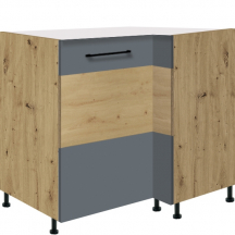 Szafka dolna stojąca narożna 1 drzwi Lewa 15D INFINITY GRAY Podstawowe