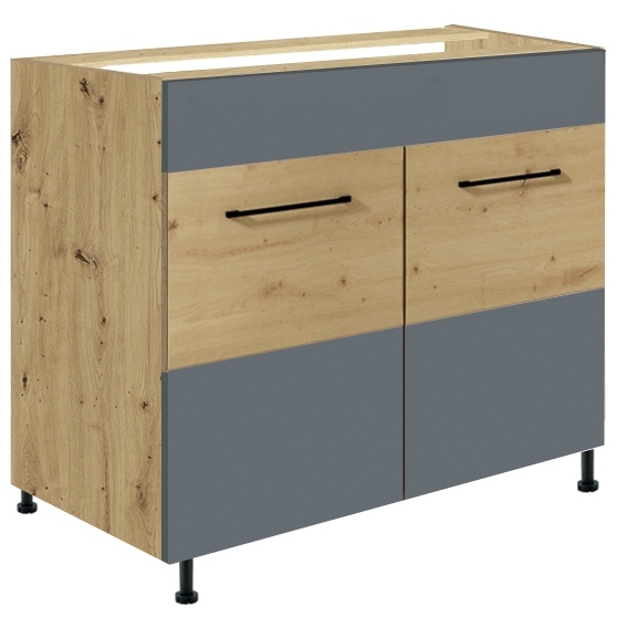 Szafka pod zlewozmywak 2 drzwi 90 cm IG-13D INFINITY GRAY Podstawowe