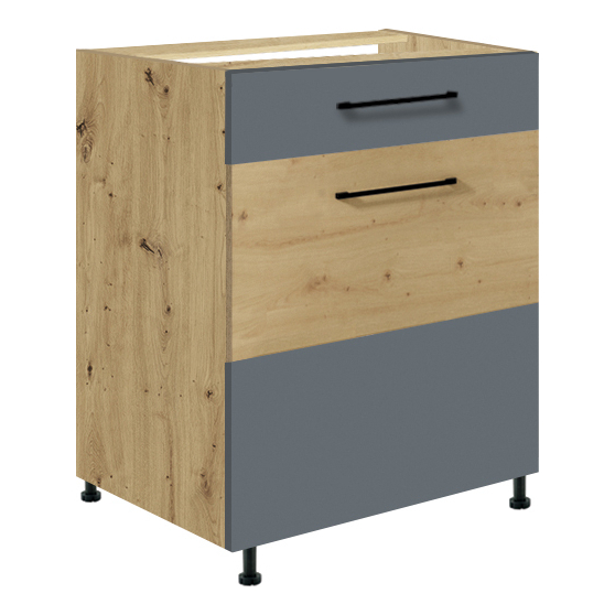 Szafka dolna stojąca 1 szuflada 1 drzwi 60 cm IG-5D INFINITY GRAY Podstawowe