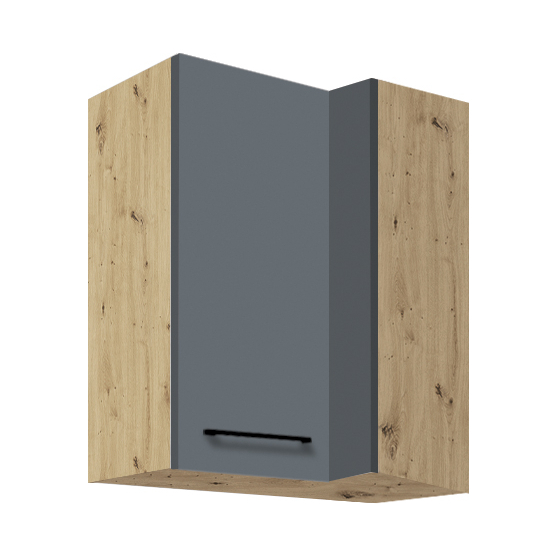 Szafka górna wisząca narożna 1 drzwi Lewa 44G INFINITY GRAY Podstawowe