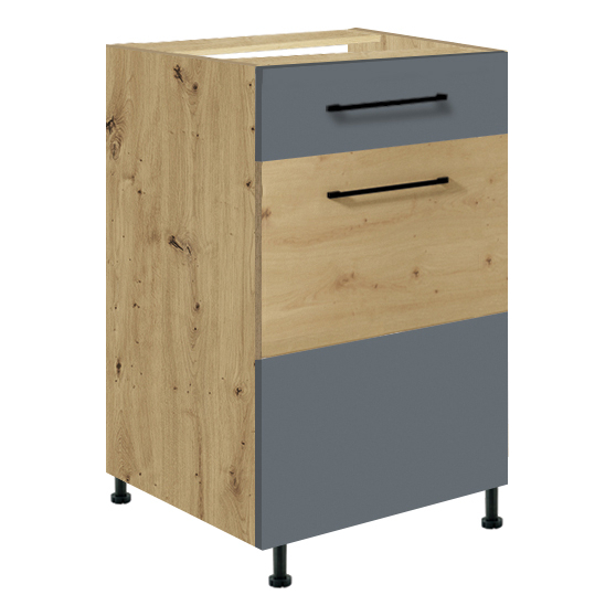 Szafka dolna stojąca 1 szuflada 1 drzwi 45 cm IG-3D INFINITY GRAY Podstawowe