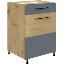 Szafka dolna stojąca 1 szuflada 1 drzwi 50 cm IG-4D INFINITY GRAY Podstawowe