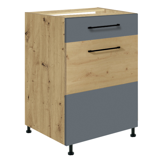 Szafka dolna stojąca 1 szuflada 1 drzwi 50 cm IG-4D INFINITY GRAY Podstawowe