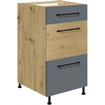 Szafka dolna stojąca 3 szuflady 40 cm 8D INFINITY GRAY Podstawowe