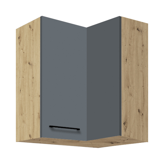 Szafka górna wisząca narożna 1 drzwi 54G INFINITY GRAY Podstawowe