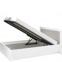 Łóżko 140 x 200 ze stelażem i pojemnikiem 16 LAHTI Podstawowe