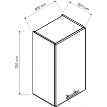Szafka górna wisząca W.. ADELE Szkic (3)