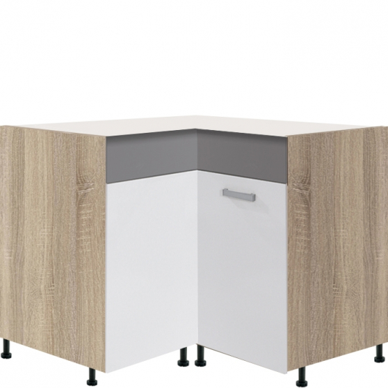 Szafka dolna stojąca narożna 1 drzwi GLO-16D GLOBAL Podstawowe