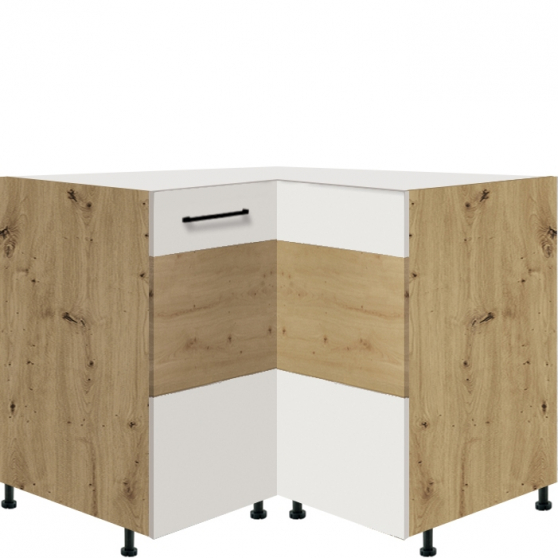 Szafka dolna stojąca narożna 1 drzwi 16D INFINITY WHITE Podstawowe