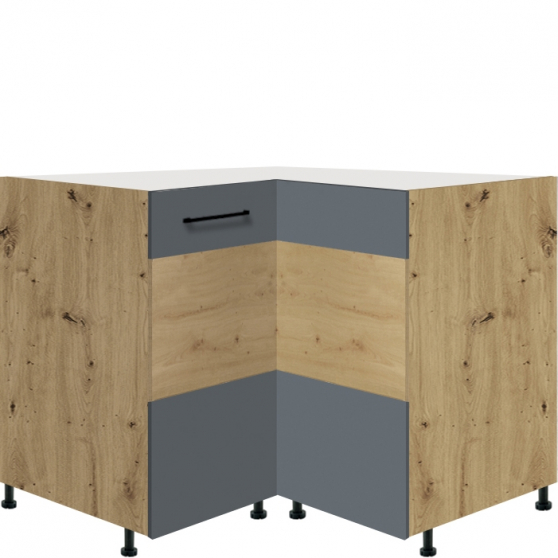 Szafka dolna stojąca narożna 1 drzwi 16D INFINITY GRAY Podstawowe