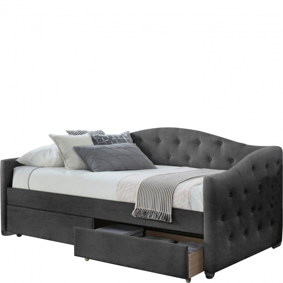 ALOHA 90 popielaty Halmar Łóżko tapicerowane Podstawowe