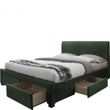 MODENA 3 160 ciemny zielony Halmar Łóżko tapicerowane Podstawowe