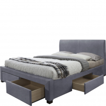 MODENA 3 160 popielaty Halmar Łóżko tapicerowane Podstawowe