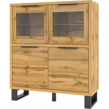 Wysoka komoda Kredens Dąb Wotan 24N0HK42 TYP-42 HALLE Podstawowe