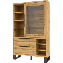 Witryna z regałem Dąb Wotan 24N0HK13 TYP-13 HALLE Podstawowe