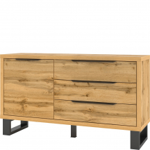 Komoda z drzwiami i 3 szufladami Dąb Wotan 24N0HK47 TYP-47 HALLE Podstawowe