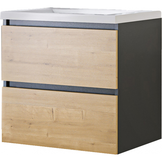 Szafka z umywalką 820 MONAKO OAK GREY Podstawowe