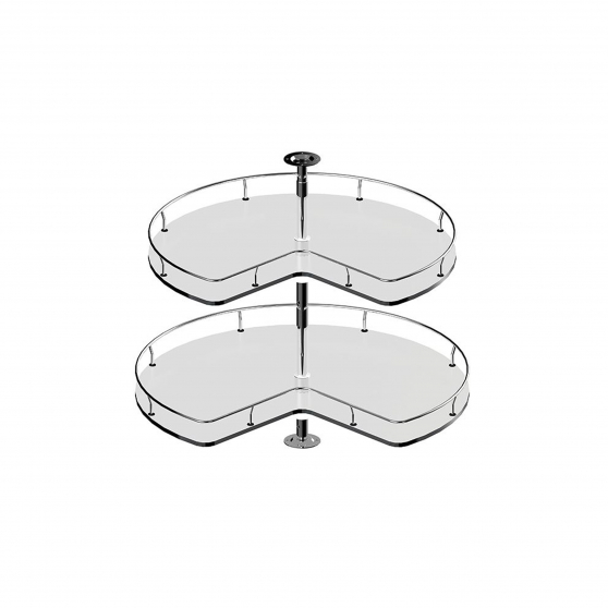 Półka obrotowa 3/4 do szafki DNPP 9 Biała Podstawowe