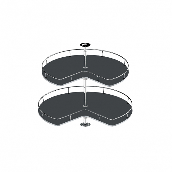 Półka obrotowa 3/4 do szafki DNPP 9 Grafit Podstawowe