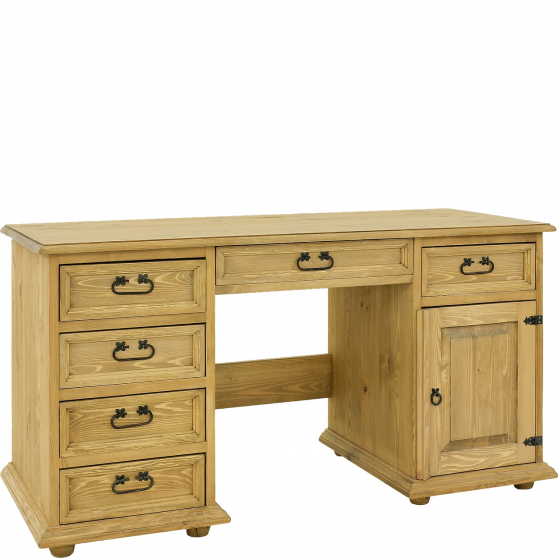 Biurko drewniane sosnowe BR702 RUSTIKAL Podstawowe