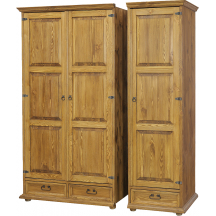 Szafa drewniana sosnowa SF702/II RUSTIKAL Podstawowe