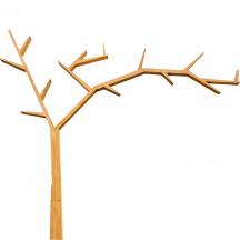 Regał drzewo drewniany sosnowy Lewy PK704 RUSTIKAL Podstawowe