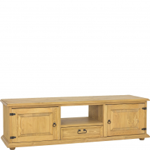 Szafka RTV drewniana sosnowa RV704 RUSTIKAL Podstawowe (1)