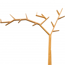 Regał drzewo drewniany sosnowy Prawy PK704 RUSTIKAL Podstawowe