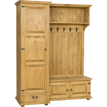 Garderoba drewniana sosnowa GR704 RUSTIKAL Podstawowe