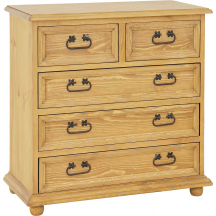 Komoda drewniana sosnowa KD702 RUSTIKAL Podstawowe