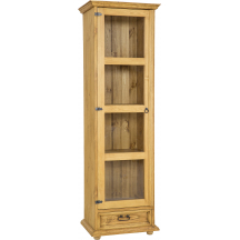 Witryna drewniana sosnowa Lewa KW701 RUSTIKAL Podstawowe