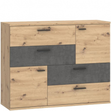 Komoda SKIVE SKVK46-C752 Beton Ciemny Podstawowe