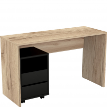 Zestaw Biurko z kontenerkiem 24NWLZ07 TYP-07 AGAPI Dąb Grand Naturalny Podstawowe