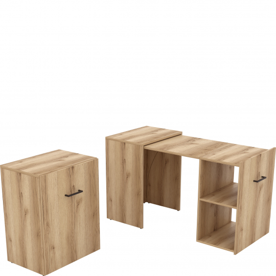 Biurko rozsuwane 24N3LV03 TYP-03 SMART Dąb Grand Naturalny Podstawowe