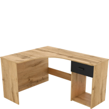 Biurko narożne CORNER z szufladą Dąb Wotan24N2LU03 TYP-03 Podstawowe