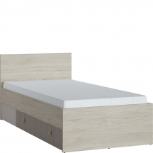 Łóżko 90 x 200 DEIZ01 DENIM Podstawowe