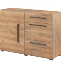 Komoda mała 1 drzwi 3 szuflady Dąb Grandson 24KZFJ45 TYP-45 TULSA Podstawowe