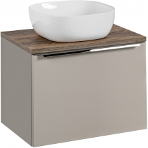 Szafka łazienkowa wisząca z blatem i umywalką nablatową 82-60-B-2S SANTA FE TAUPE Podstawowe