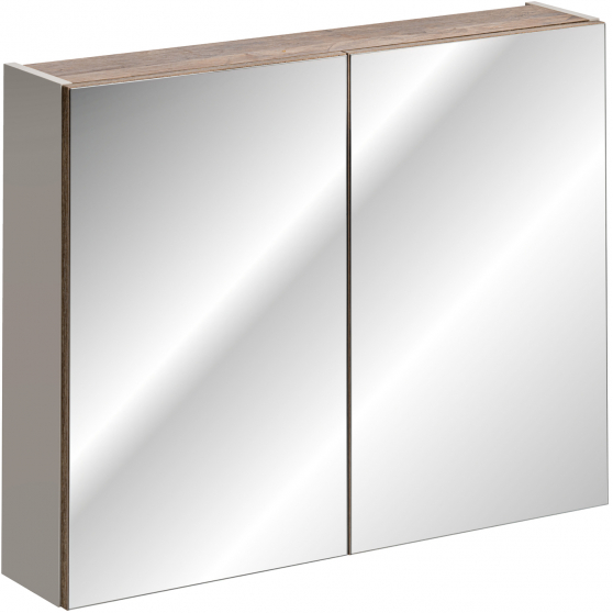 Szafka łazienkowa wisząca z lustrem 84-80-A-2D SANTA FE TAUPE Podstawowe