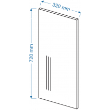 Panel boczny zakończeniowy górny 72/32 Szkic