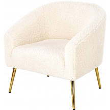 Fotel wypoczynkowy GRIFON Kremowy / Złoty Podstawowe