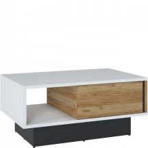 Ława 1S MWTT01 Biały Alpejski / Dąb Catania / Czarny Mat Podstawowe