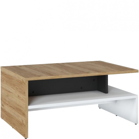 Ława MWTT02 Biały Alpejski / Dąb Catania / Czarny Mat Podstawowe