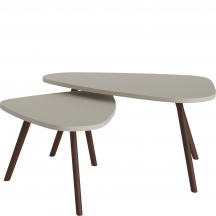 Zestaw dwóch ław MWTT06 Szary Krzemowy / Orzech Podstawowe