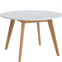 Stół nierozkładany 120 MWST11 Biały Alpin / Dąb Podstawowe