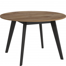 Stół nierozkładany 120 MWST11 Dąb Flagstaff Ciemny / Czarny Podstawowe