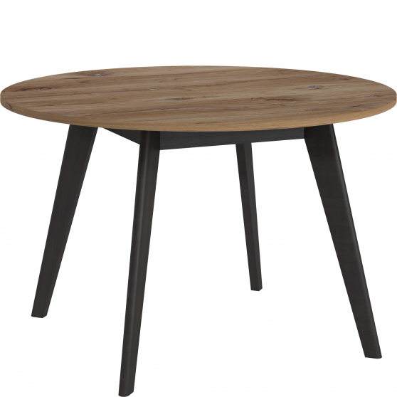 Stół nierozkładany 120 MWST11 Dąb Flagstaff Ciemny / Czarny Podstawowe