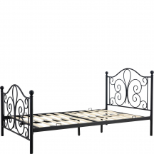 PANAMA 120 czarny Halmar Łóżko metalowe Podstawowe
