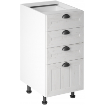 Szafka dolna stojąca 4 szuflady D40S4 PROWANSJA Podstawowe