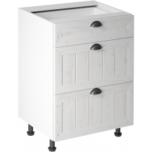 Szafka dolna stojąca 3 szuflady D60S3 PROWANSJA Podstawowe